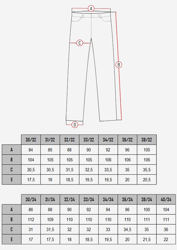 Road king size chart