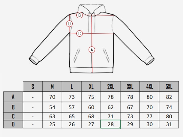  Highway D12 Huppari size chart