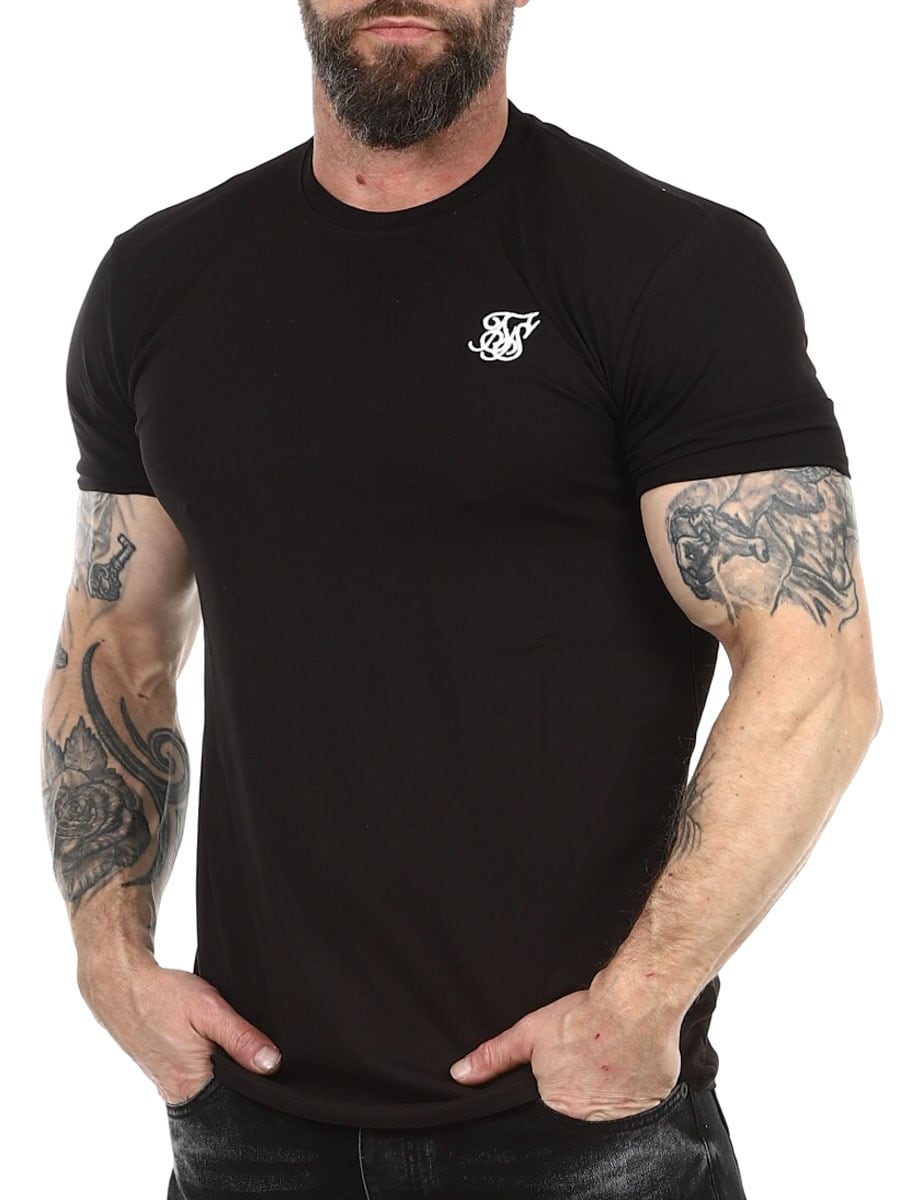 28541 Essentials SikSilk T-shirt - Black_4.jpg