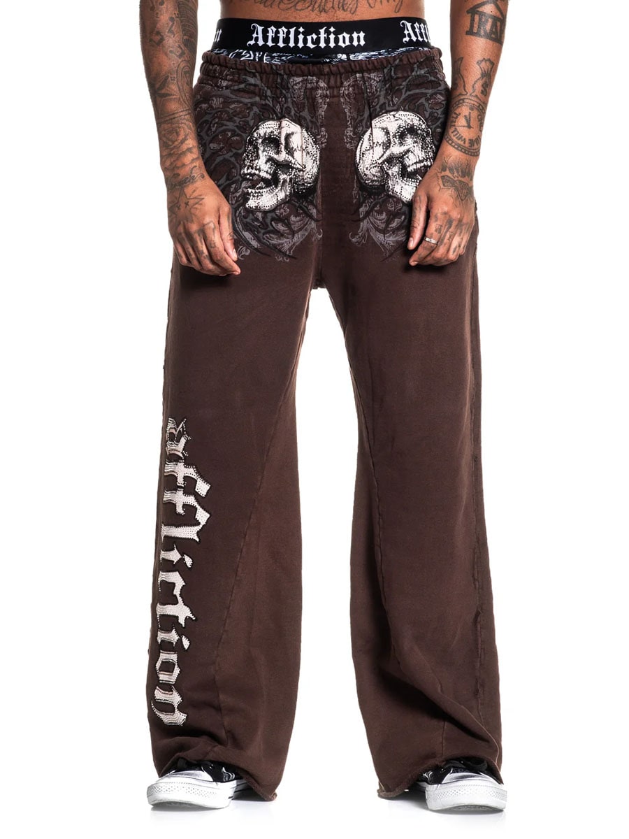 Affliction Collapse Sweatpants - Brown.jpg