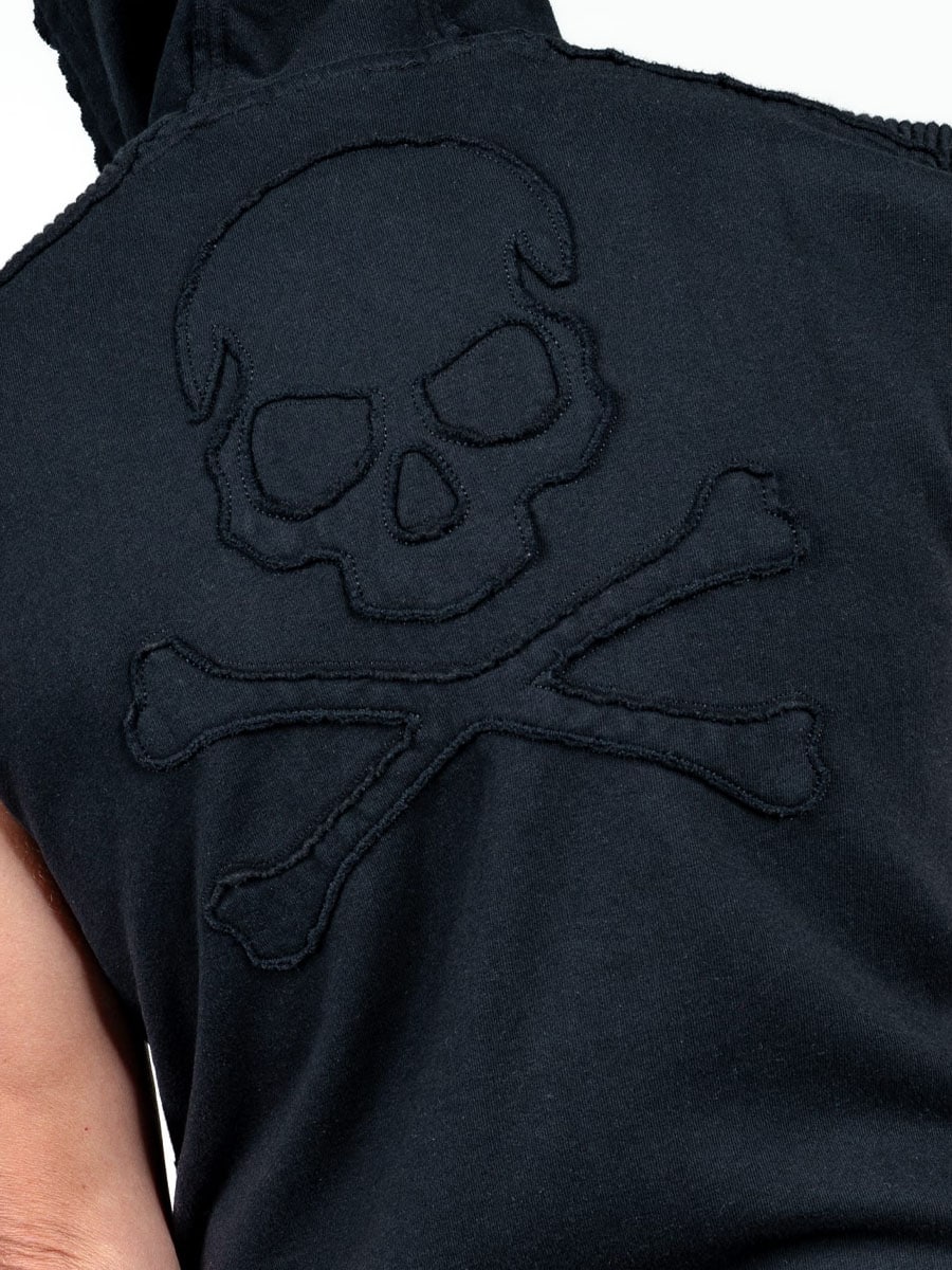 Black Skull Wornstar Sleeveless Hoodie.jpg