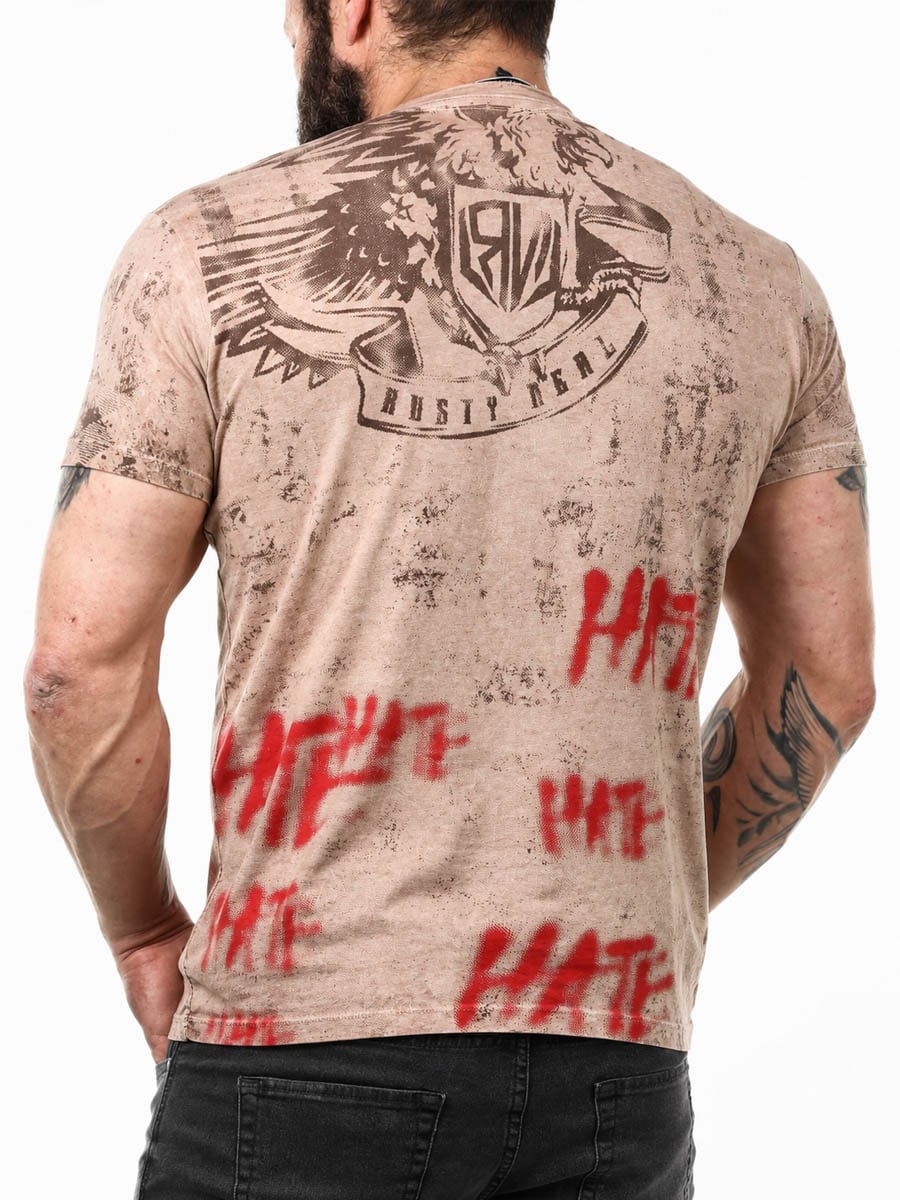 Broken Eagle T-shirt - Brown main 1.jpg