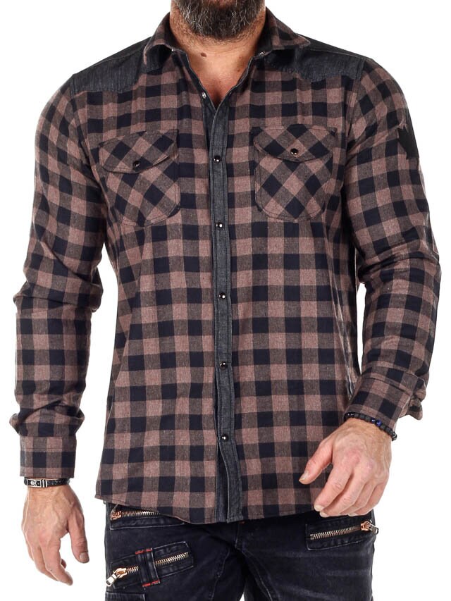 RD Lumberjack Paita - Ruskea/Musta