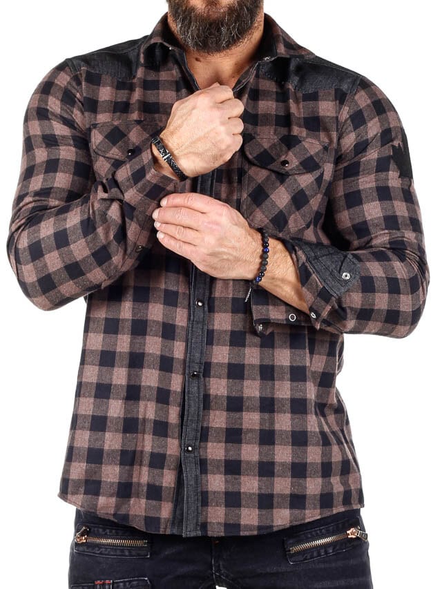 RD Lumberjack Paita - Ruskea/Musta