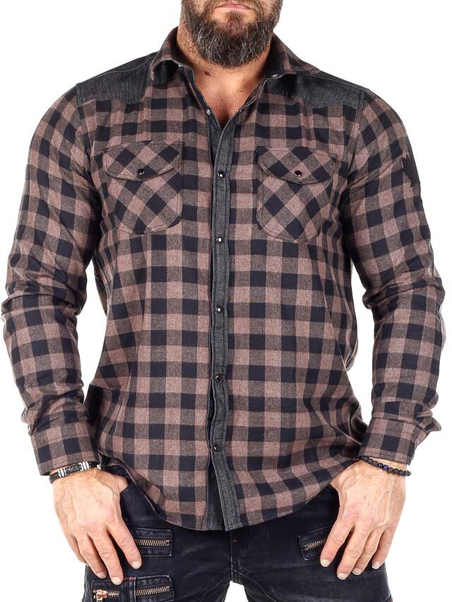 RD Lumberjack Paita - Ruskea/Musta