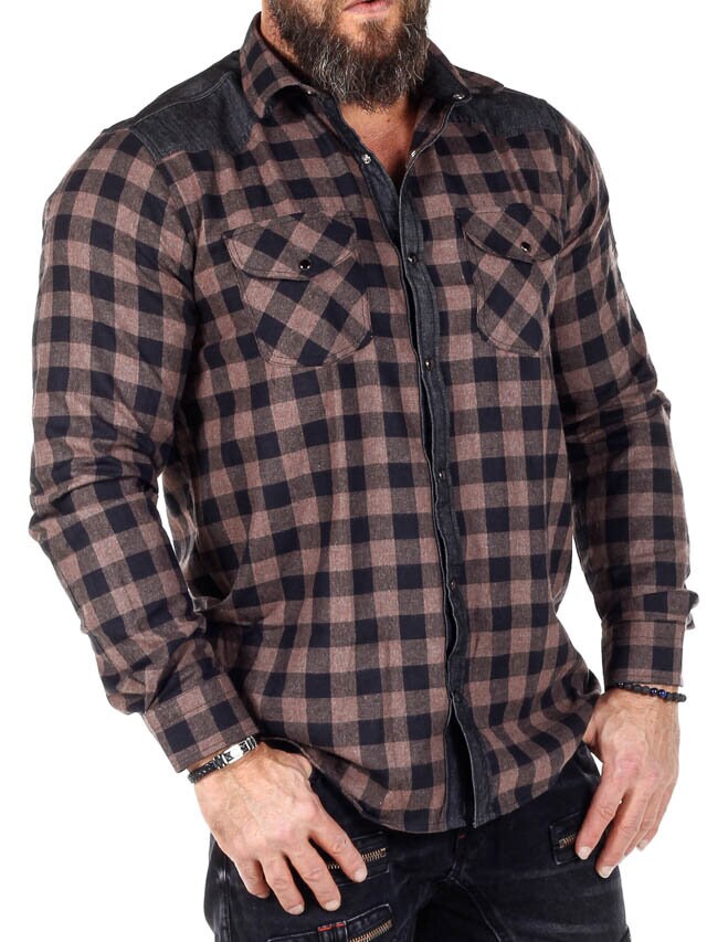 RD Lumberjack Paita - Ruskea/Musta