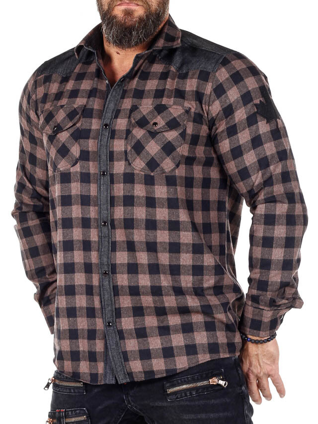 RD Lumberjack Paita - Ruskea/Musta