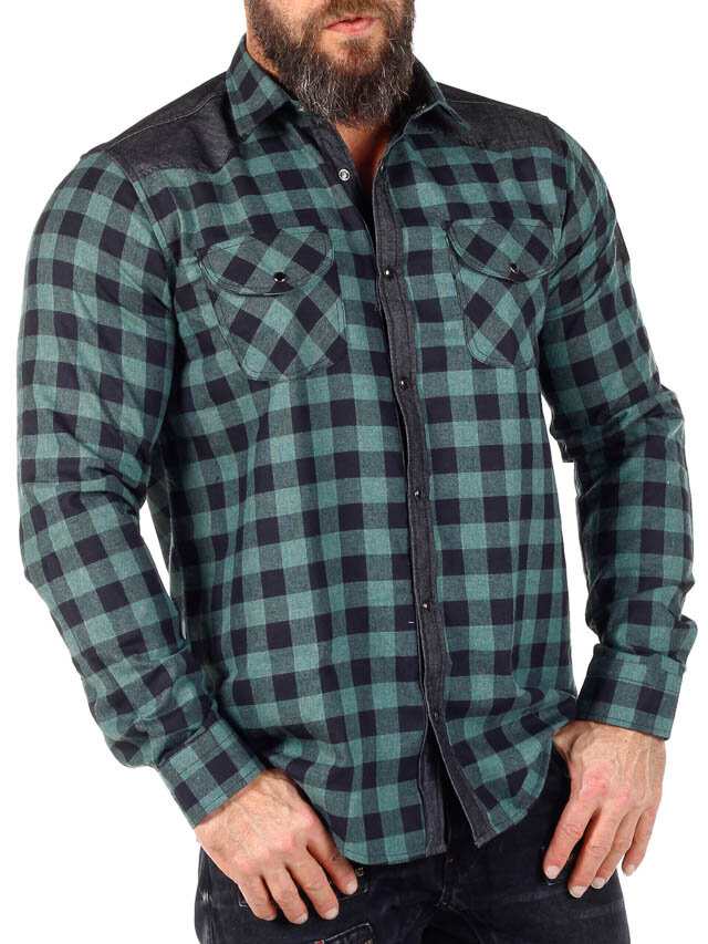 RD Lumberjack Paita - Vihreä/Musta