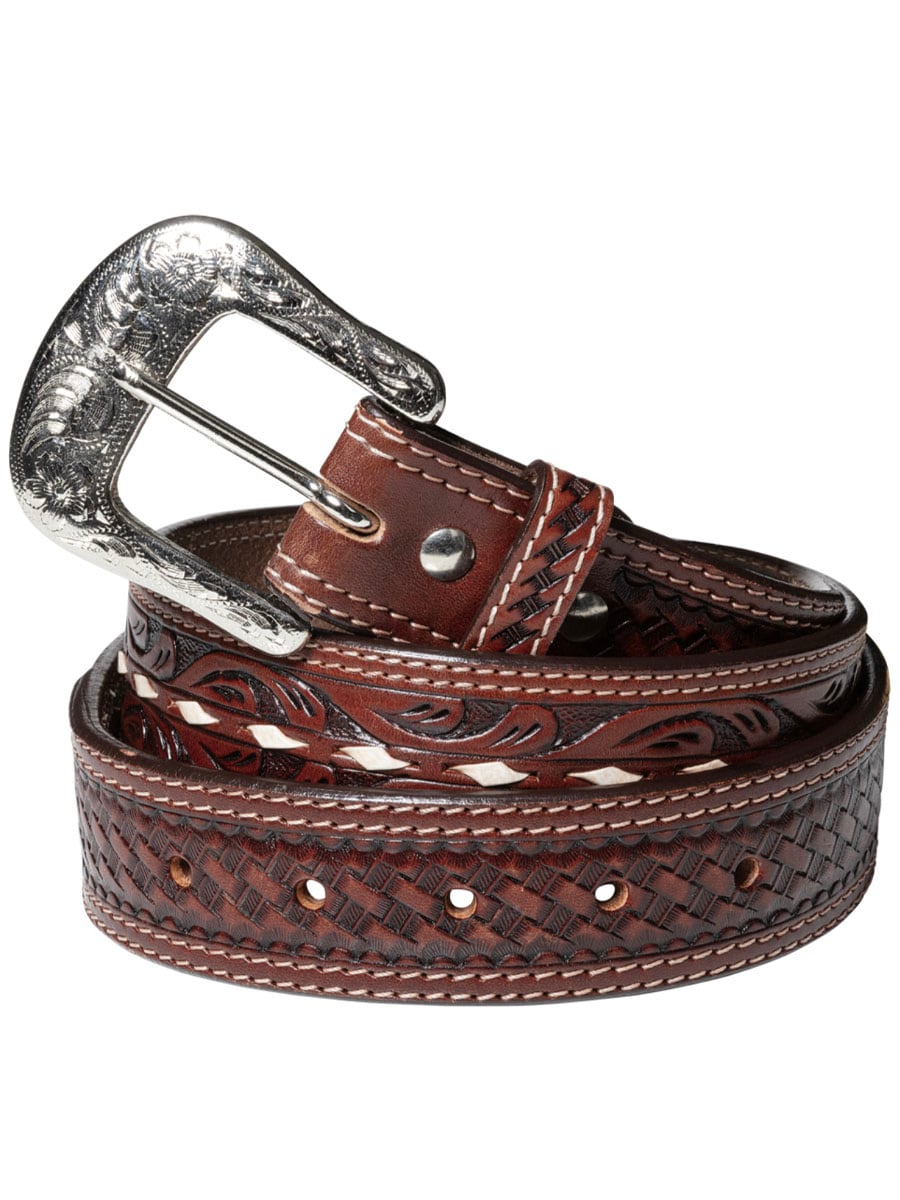 Cay Stars Stripes belt WG310-brown 1.jpg