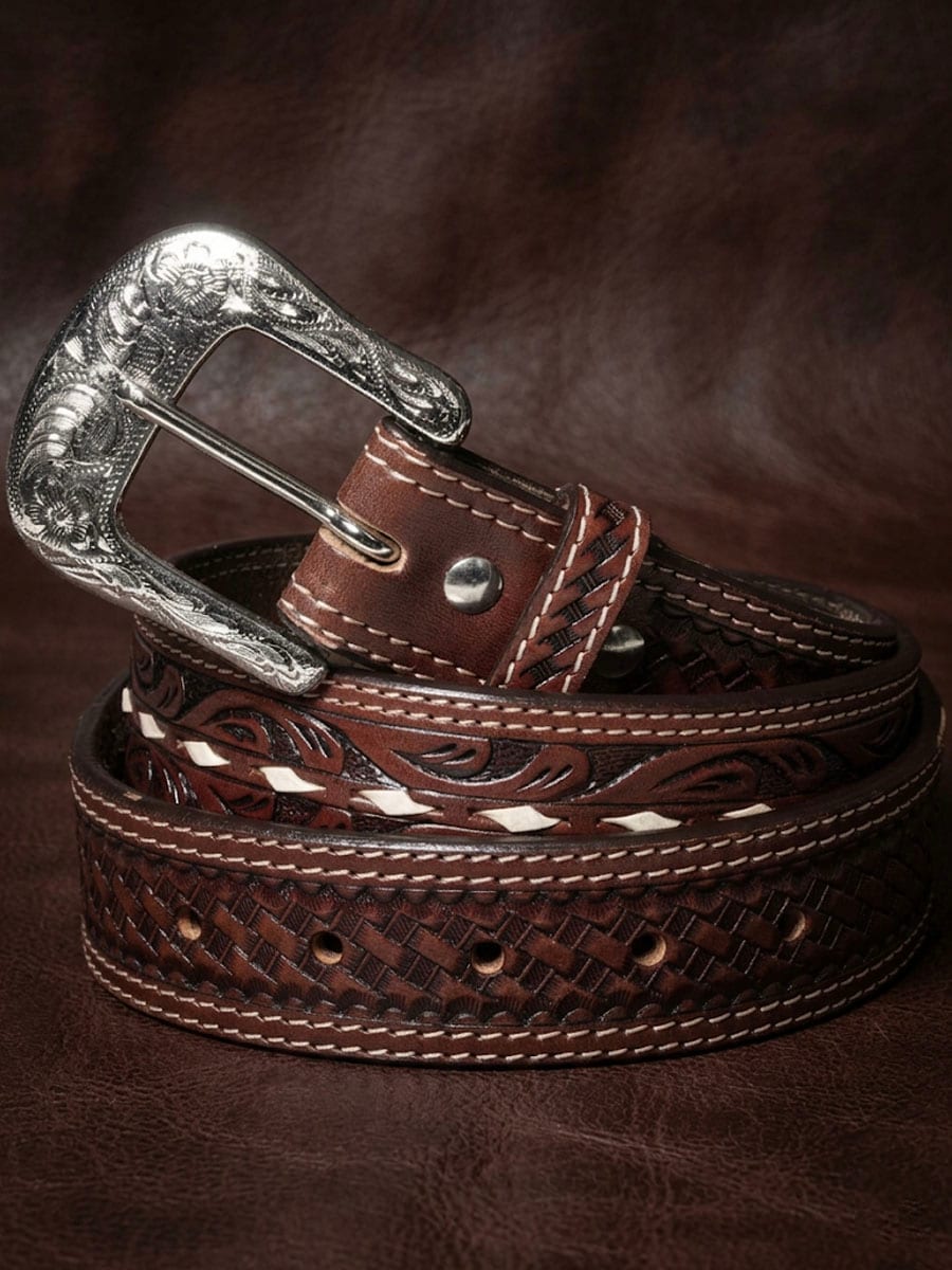 Cay Stars Stripes belt WG310-brown main.jpg