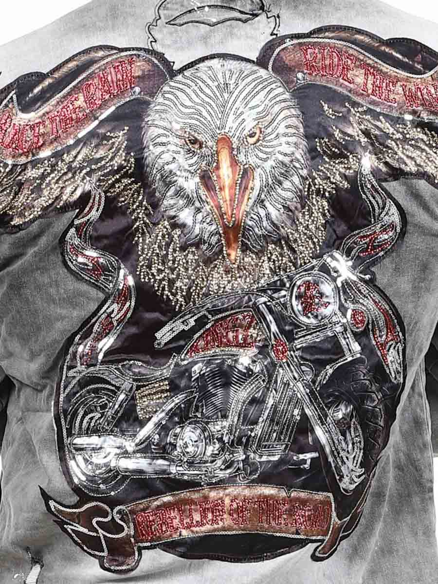 Eagle Rider Kingz Jeansjacka - Lightgray-12.jpg
