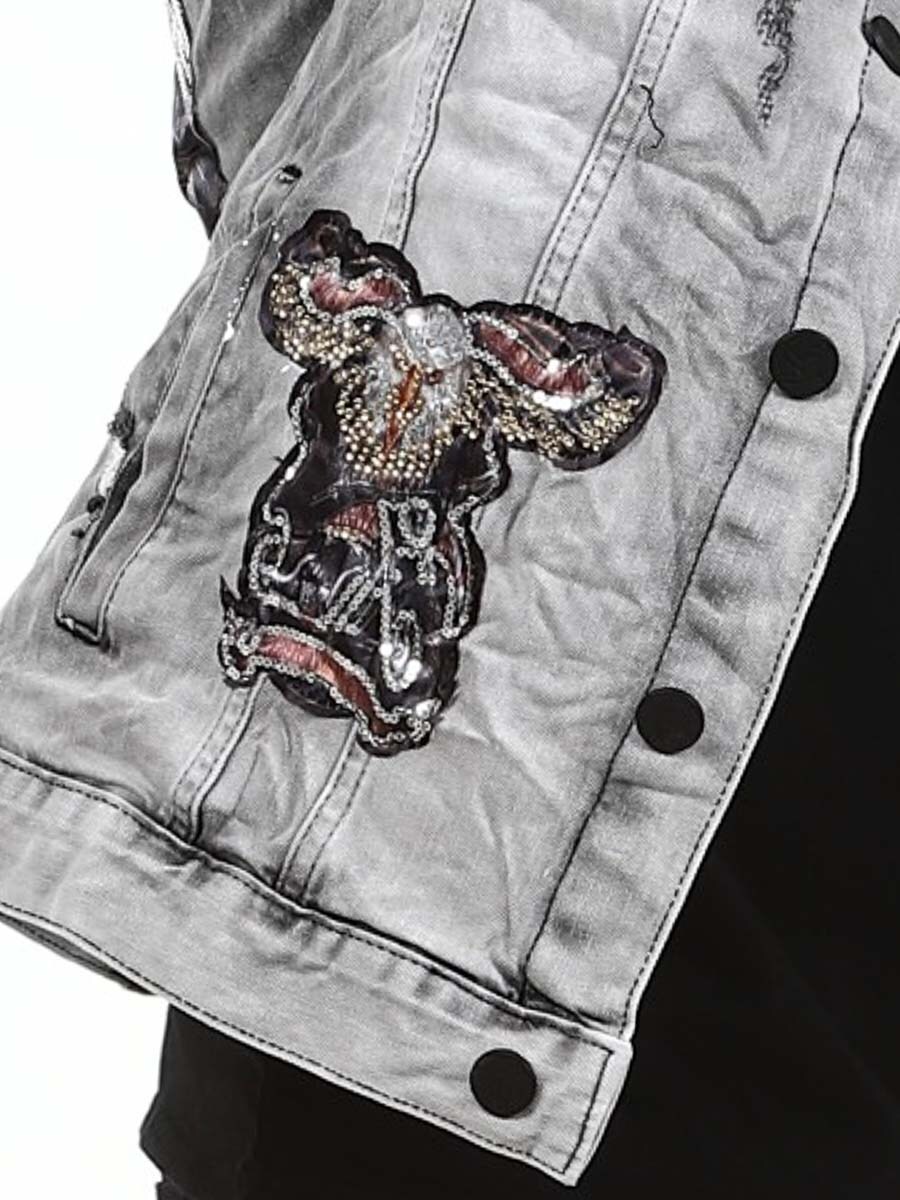 Eagle Rider Kingz Jeansjacka - Lightgray-13.jpg