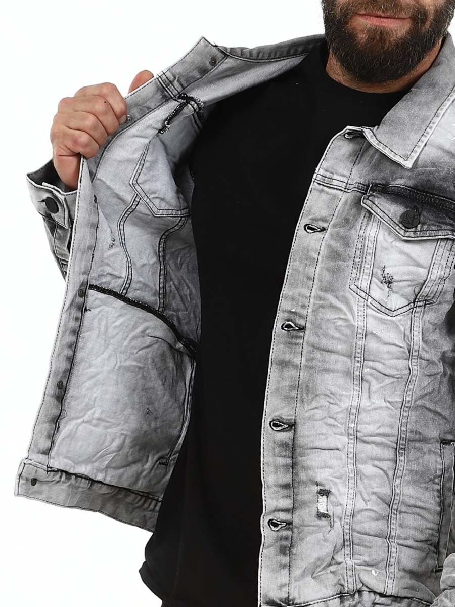 Eagle Rider Kingz Jeansjacka - Lightgray-7.jpg