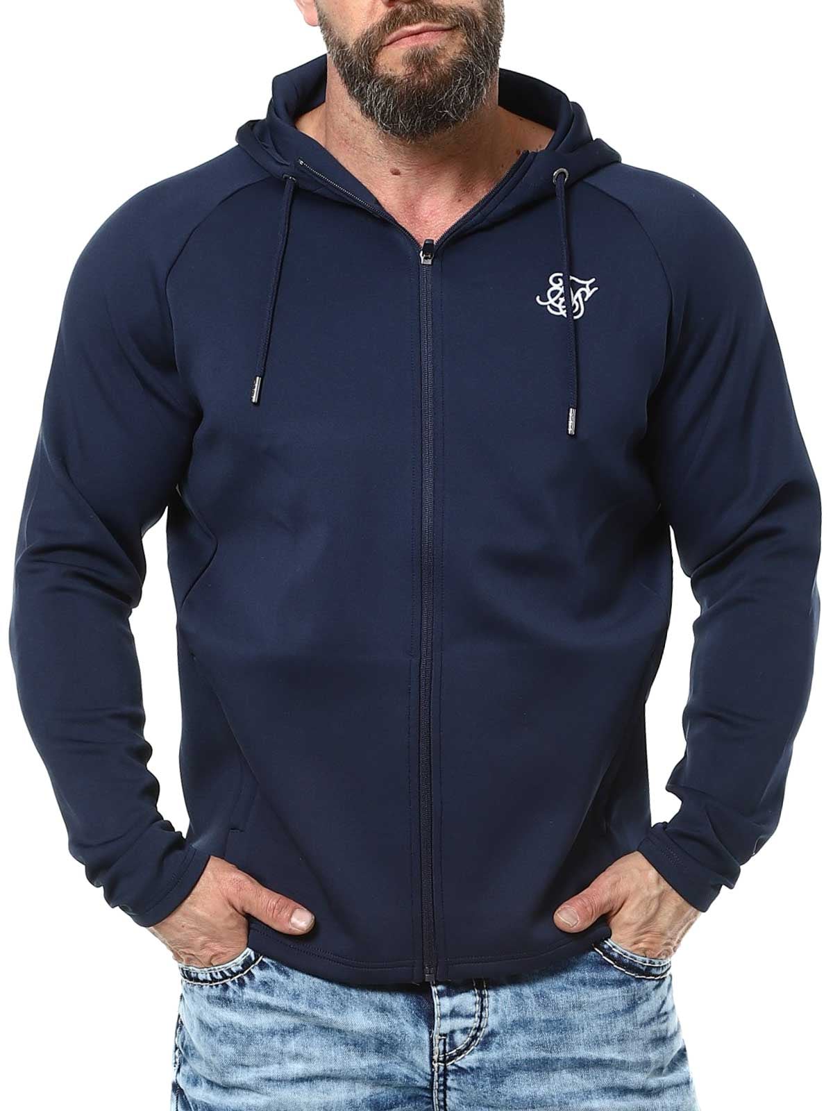 Essentials Full Zip SikSilk Hoodie Blue Lars_1.jpg