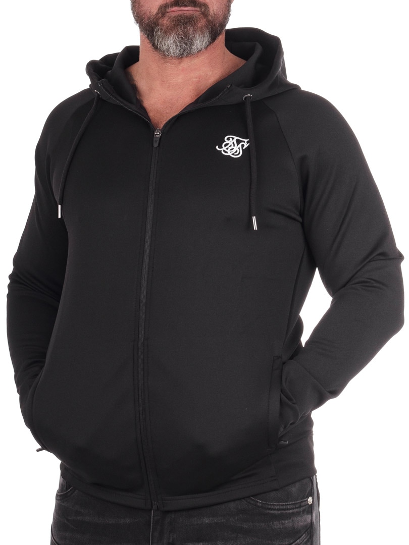 Full Zip SikSilk Hoodie Black_3.jpg