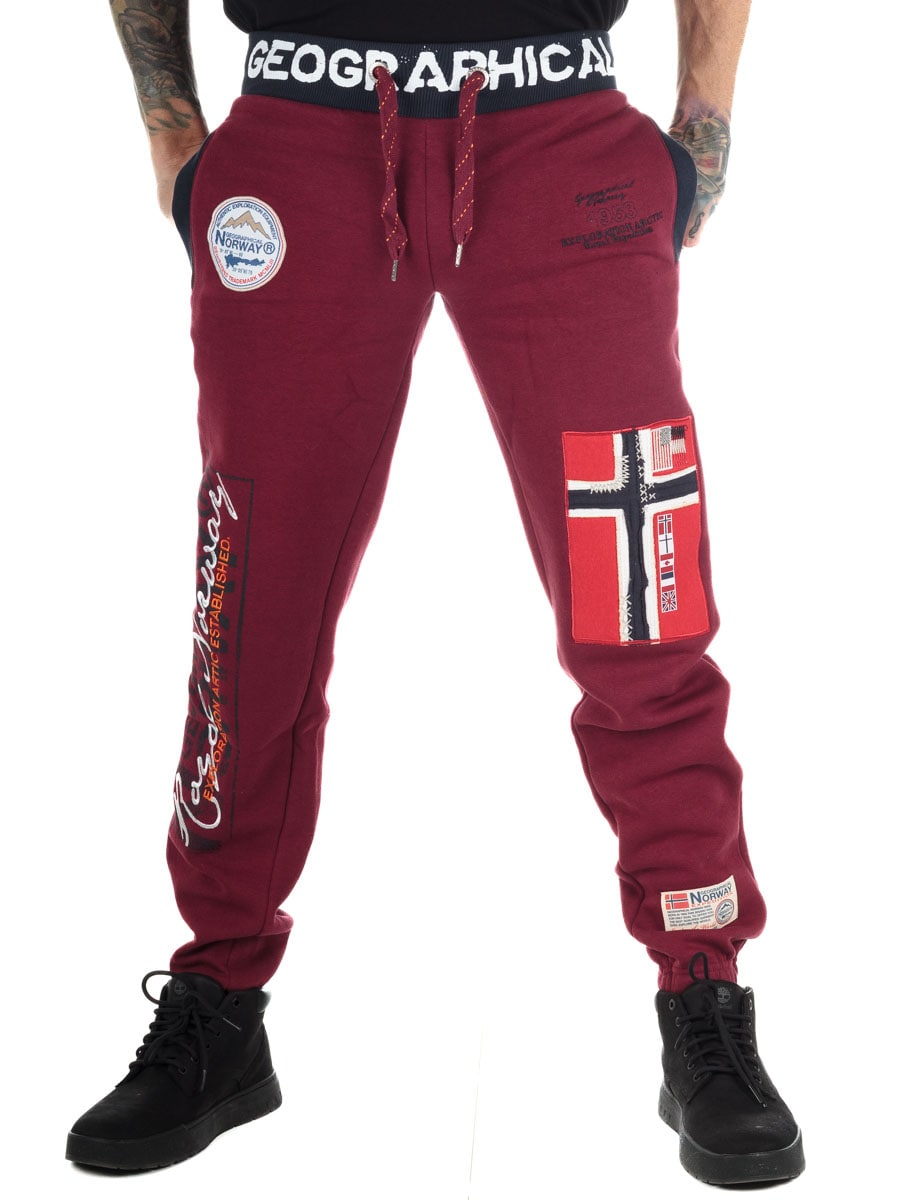 Geo Norway Sweatpants - winered_1.jpg