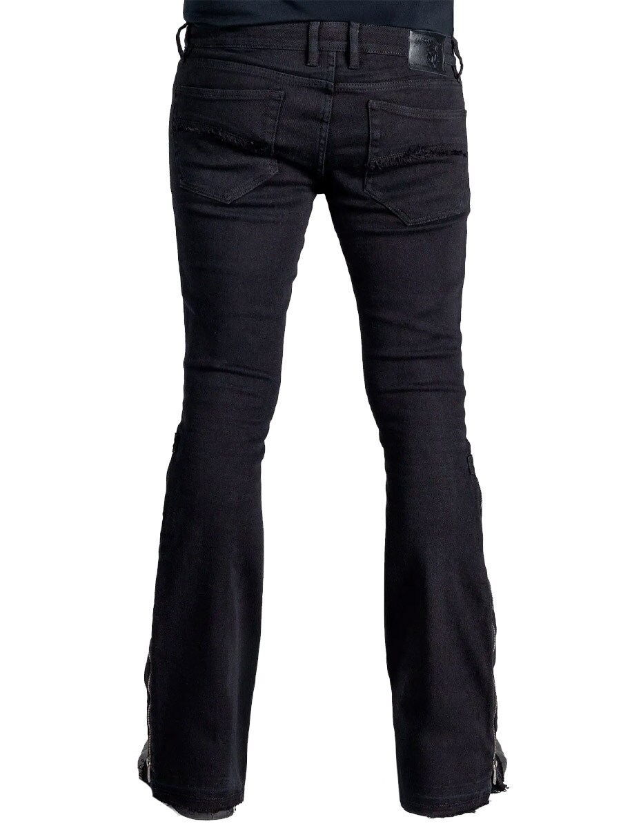 Hellriser Side Zipper Jeans Black 6.jpg