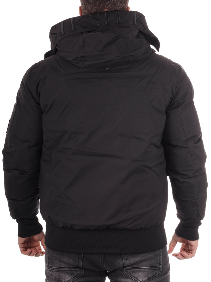 Hooded Bomber SikSilk Vinterjacket Black_4.jpg