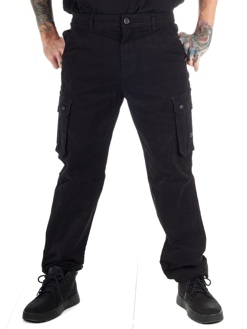 Hyraw Black Beat Cargo pants black_1.jpg