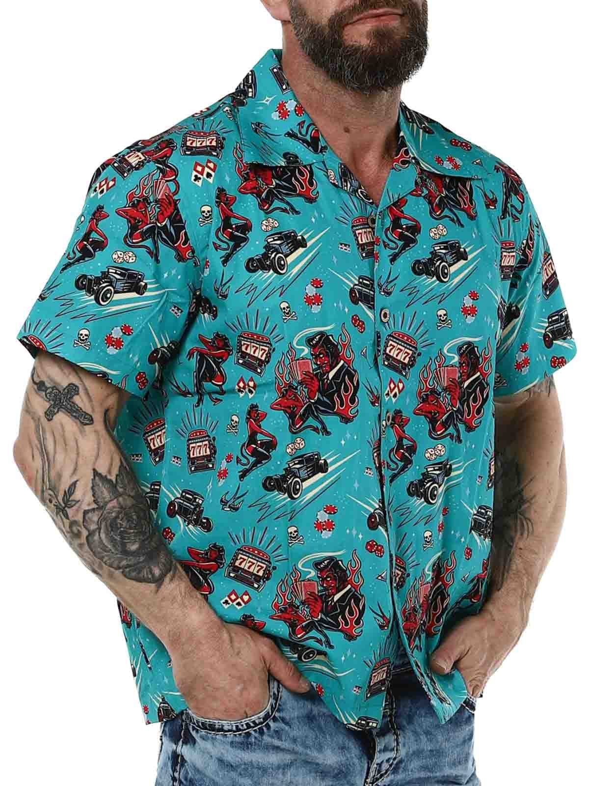 King Kerosin Blue short sleeve shirt_2.jpg
