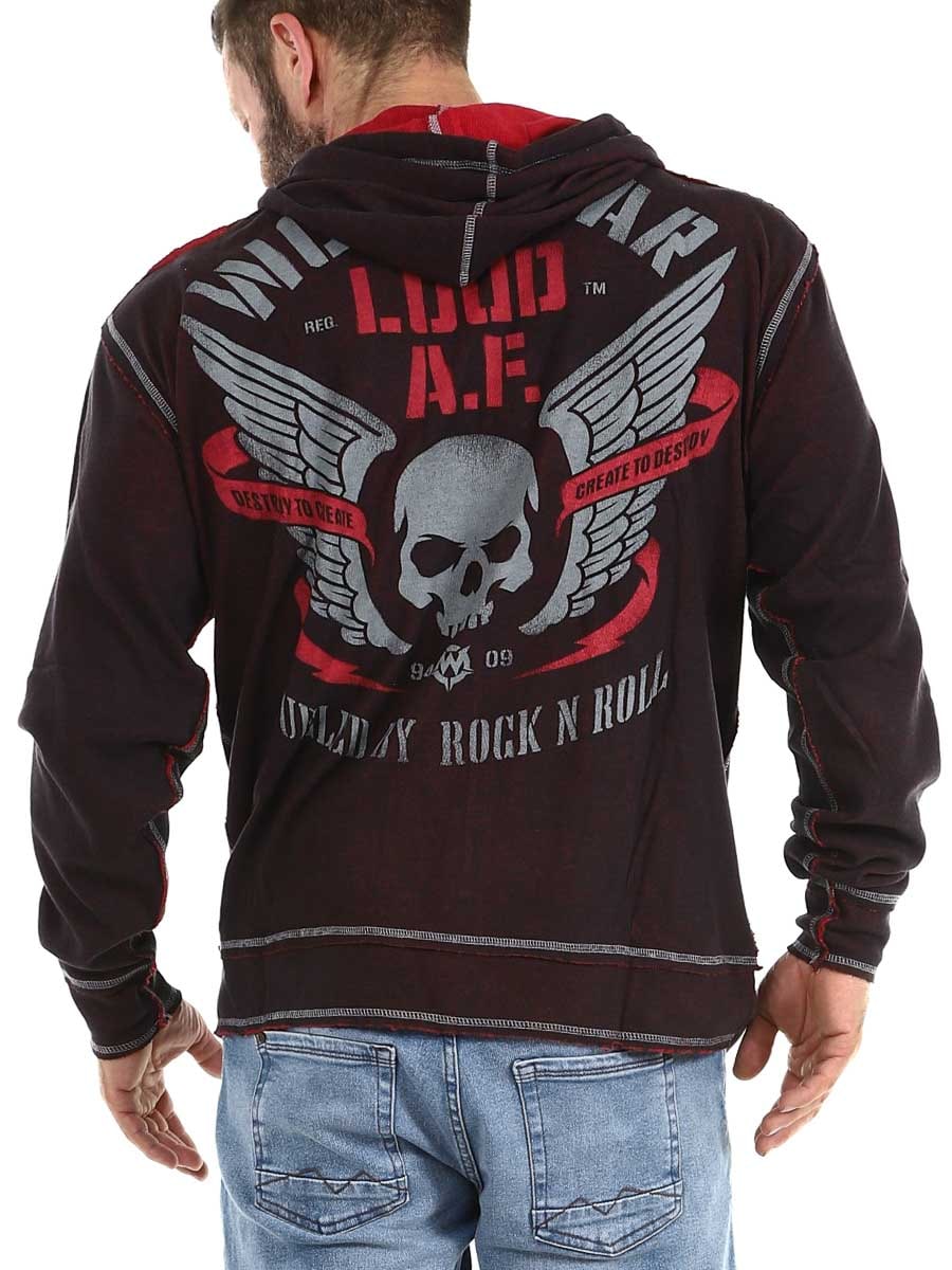 Loud Af Wornstar Zip Hoodie red_6.jpg