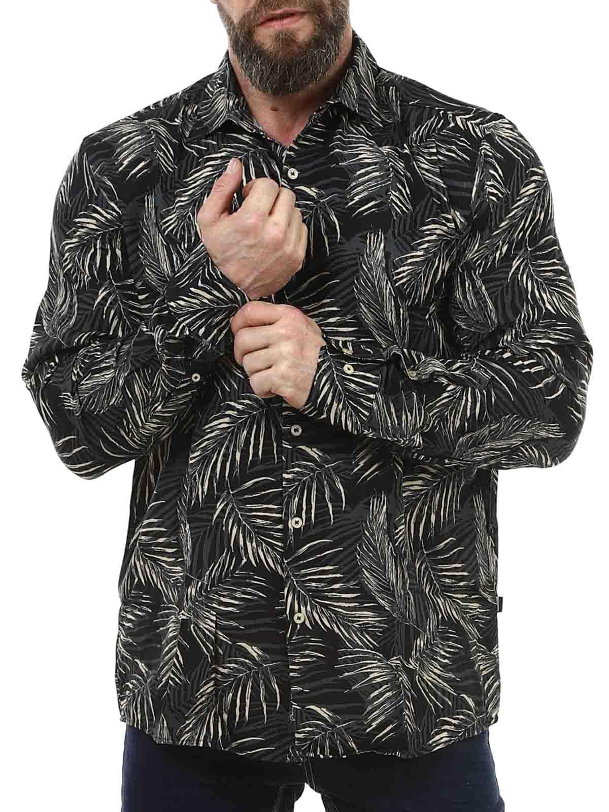 Manity Carisma Shirt 8737 - Black Beige_4.jpg