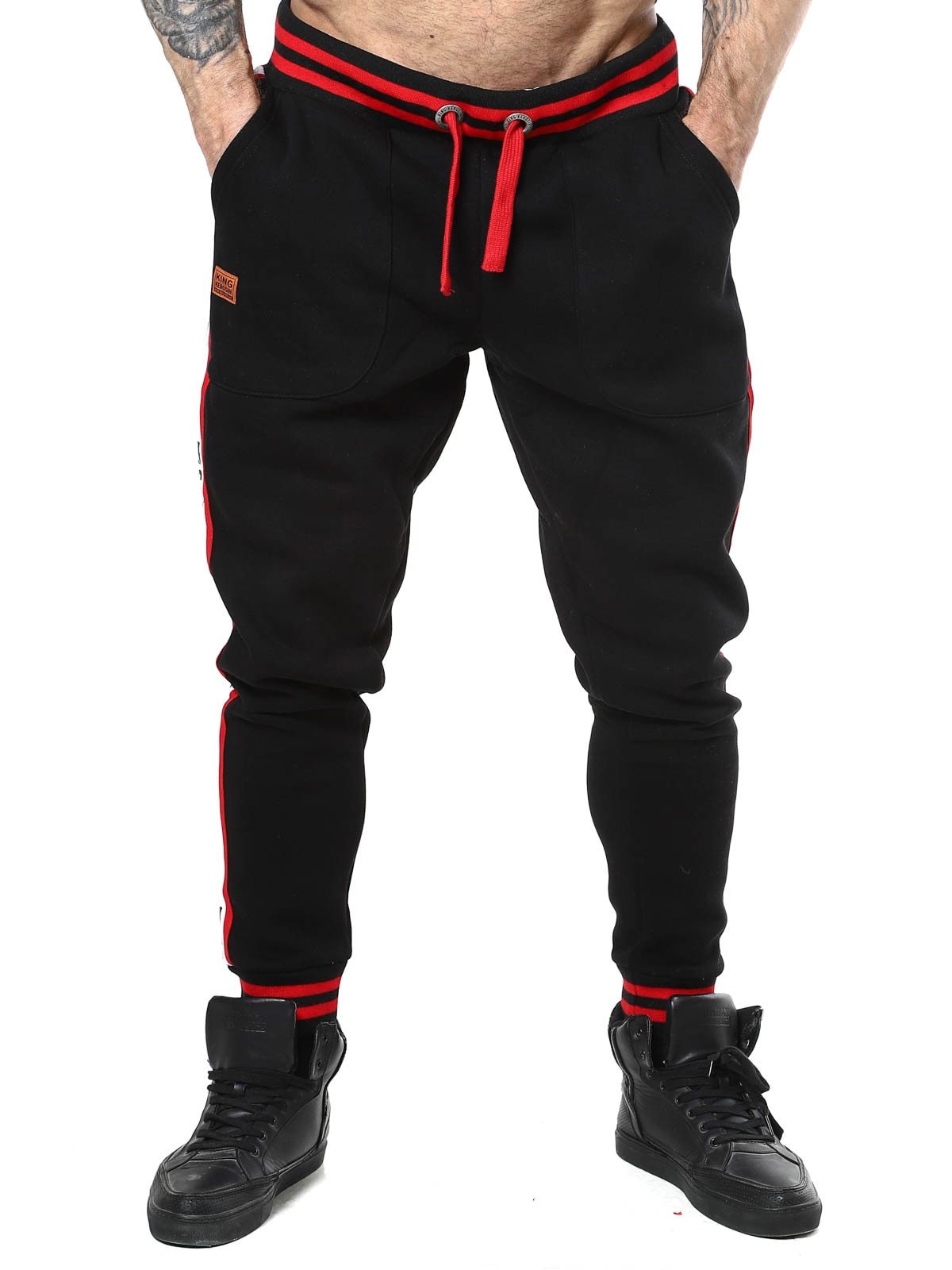 Never fuck a fucker King kerosin black Sweatpants_1.jpg