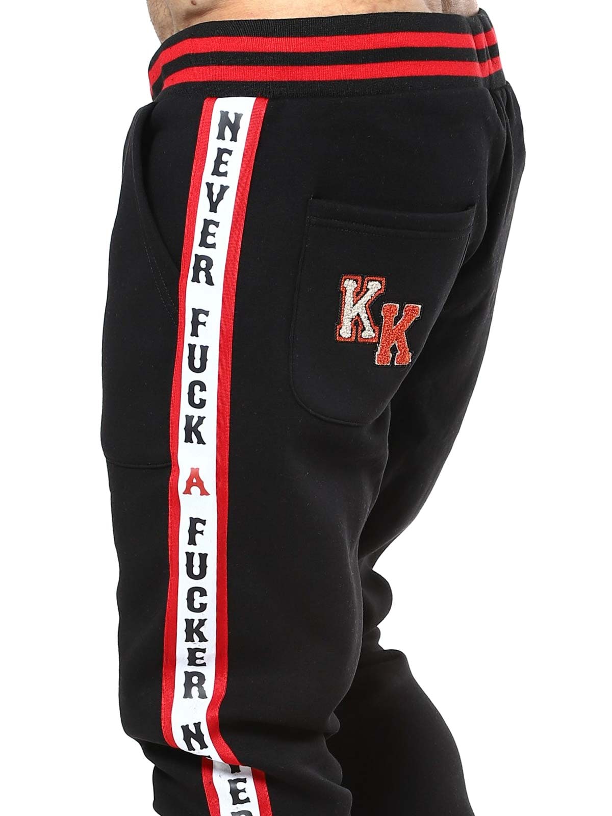 Never fuck a fucker King kerosin black Sweatpants_7.jpg