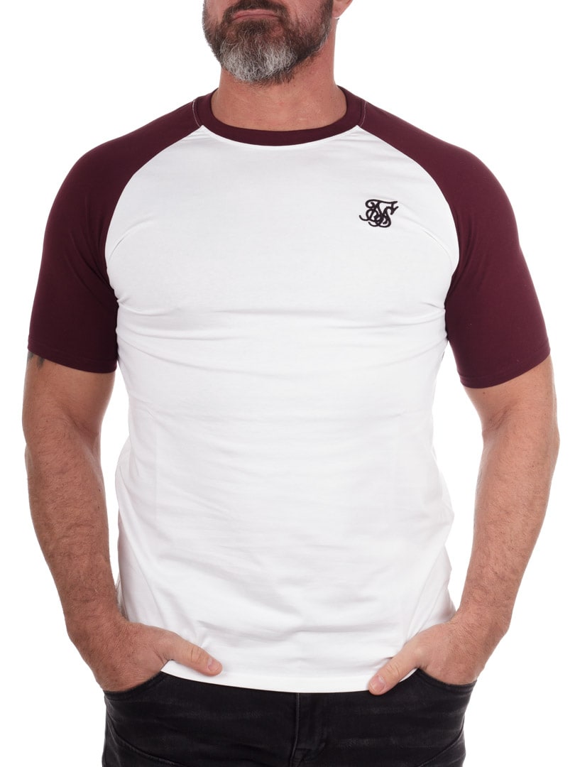 Raglan SikSilk T-shirt - winered White_3.jpg