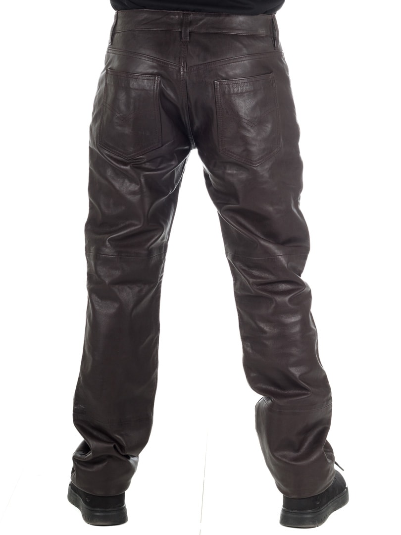 Rock Denim Premium Leather Pants Brown_2.jpg