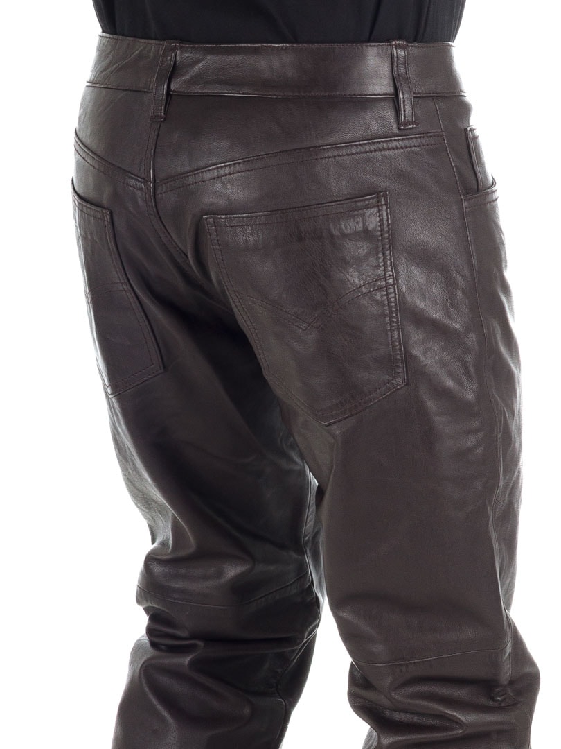 Rock Denim Premium Leather Pants Brown_6.jpg
