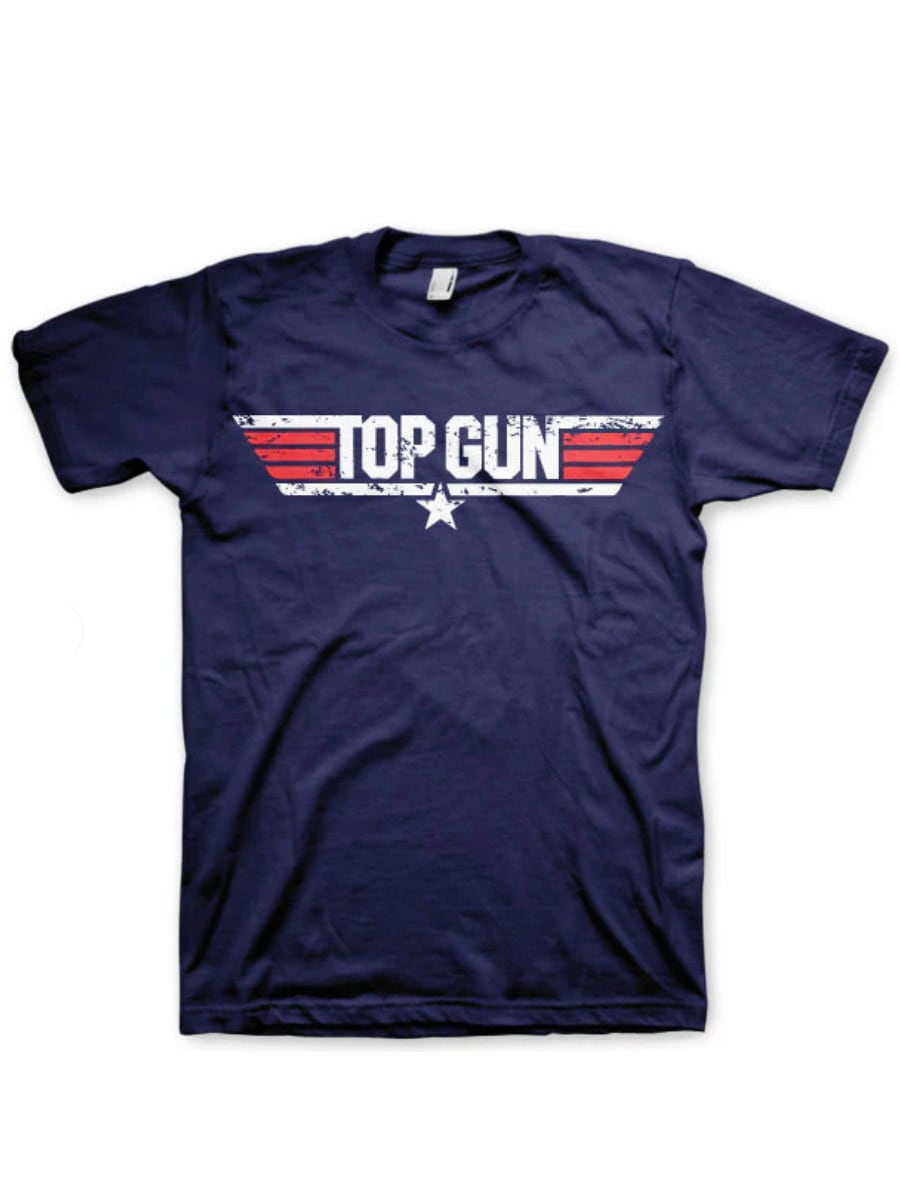 Top Gun Distressed Logo T-Shirt .jpg
