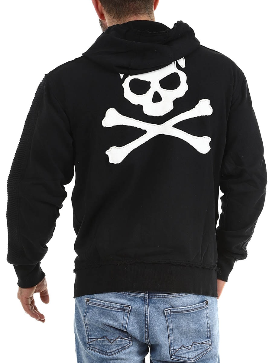 White Skull Wornstar Hoodie Black_3.jpg