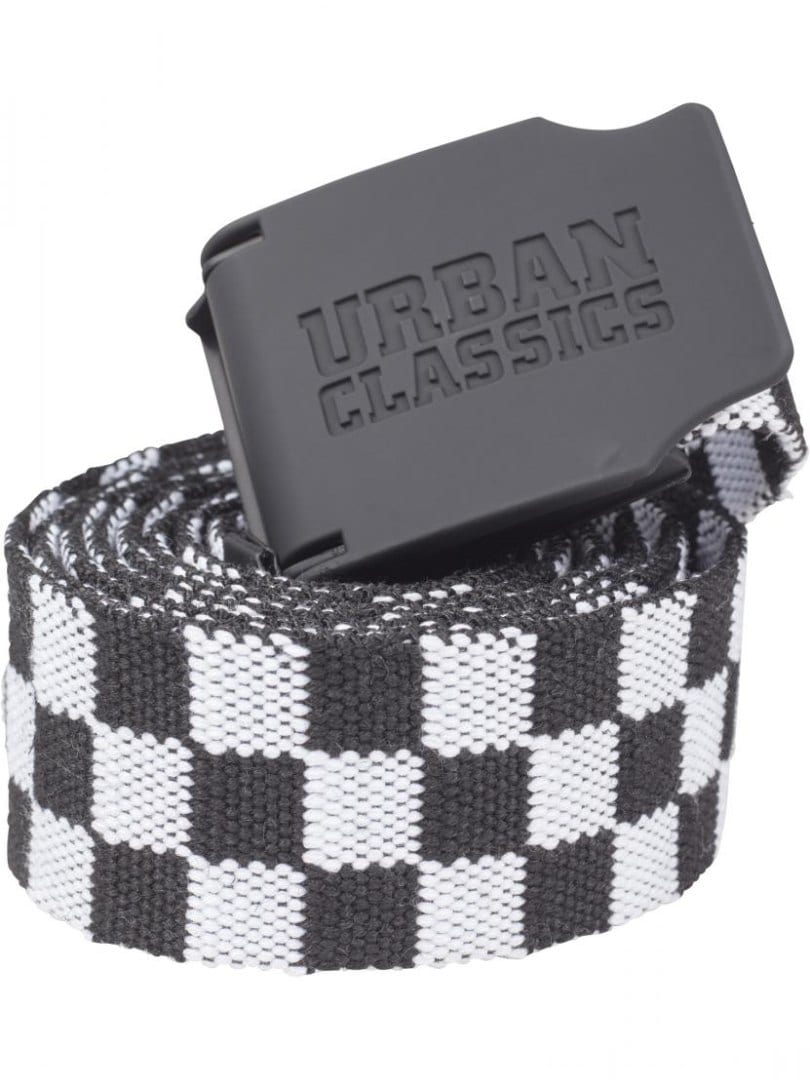 Checkboard Urban Classics Kangasvyö - Musta/Valkoinen
